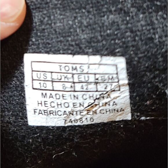 Tom's metallic booties women's 10 - Picture 9 of 9